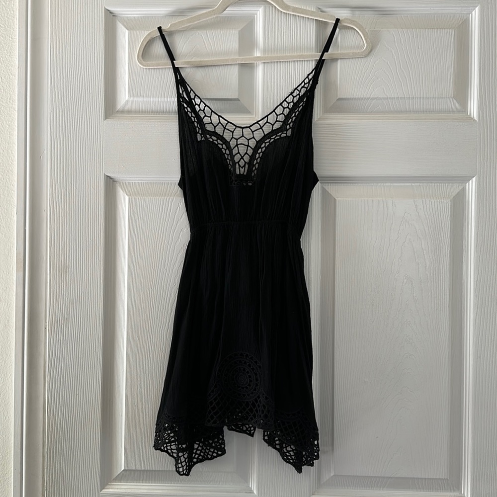 LF Black Mini Skater Dress